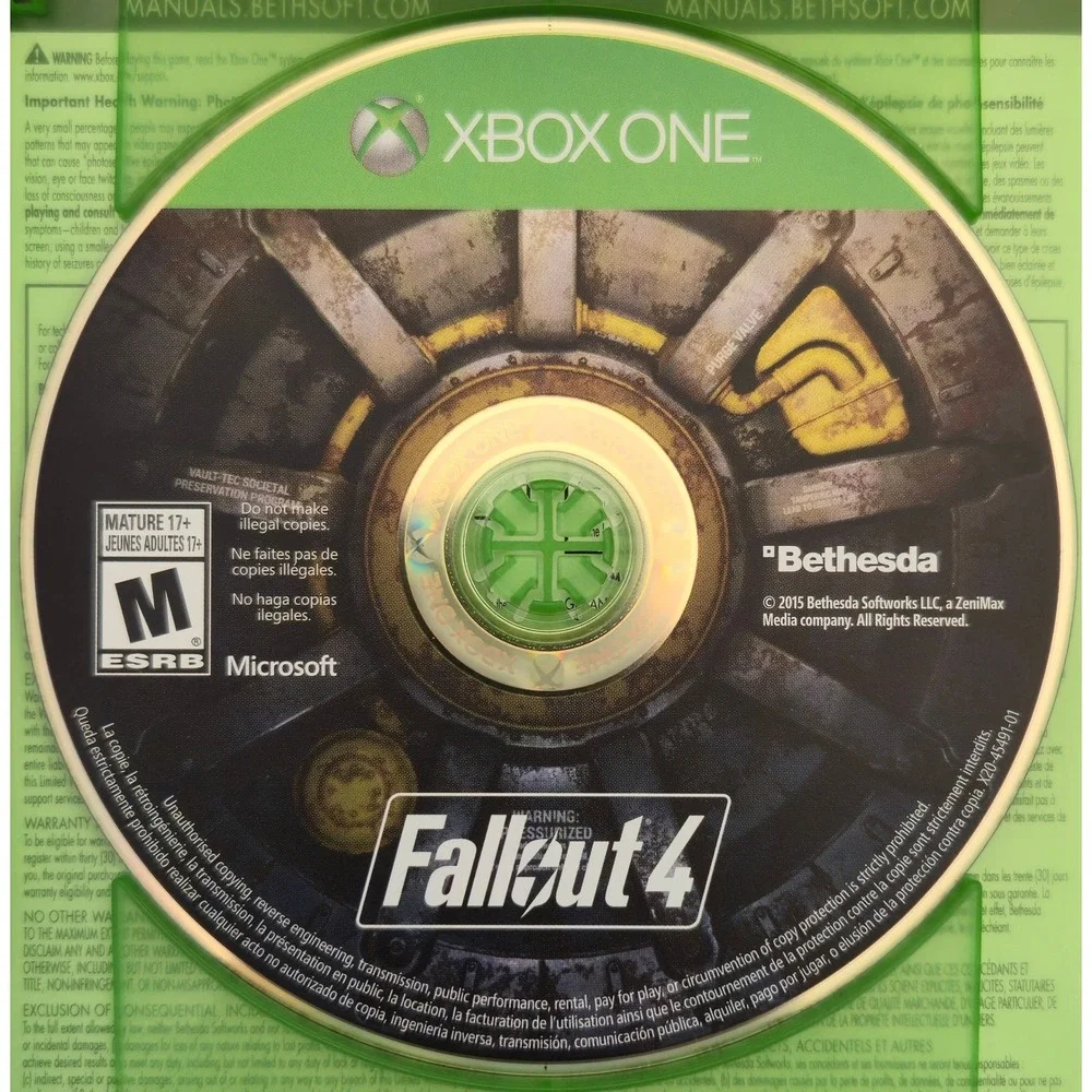 Fallout 4 - Xbox One - Game Case & Art - Tested‎ & Working